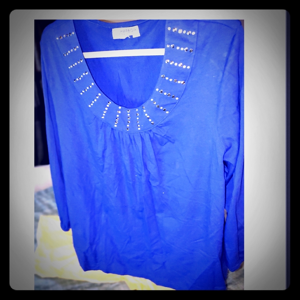 New without tags Saghabor Womens Blue blouse